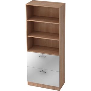 Wandkast | Walnoot/Zilver | 80 x 42 x 200,4 cm | Signa G 7300 CE