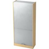 Wandkast | Esdoorn/Zilver | 90 x 40 x 200,4 cm | Signa R90 CE
