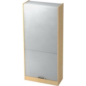 Wandkast | Esdoorn/Zilver | 90 x 40 x 200,4 cm | Signa R90 SG