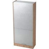 Wandkast | Walnoot/Zilver | 90 x 40 x 200,4 cm | Signa R90 RE