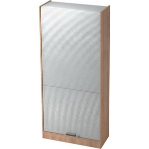 Wandkast - Walnoot/Zilver - 90 x 40 x 200,4 cm - Signa R90 SG