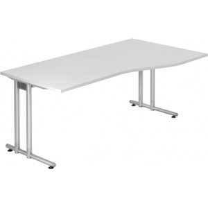 NANO 18 S | Bureau - 180 x 100 Wit/Zilver