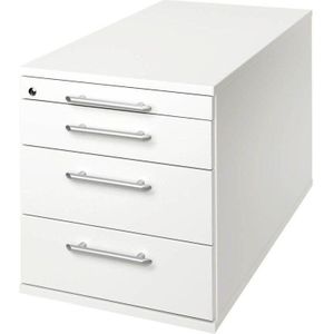 Ladeblok - 3 Lades - Verrijdbaar - Wit - 42,8 x 80 x 51,2 cm - Signa Tc30 RE