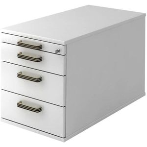 Ladeblok - 3 Lades - Verrijdbaar - Wit - 42,8 x 80 x 51,2 cm - Signa Tc30 SG