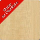 HAMMERBACHER Anbautisch höhenverstellbar LA160 ahorn, weiß halbrund 80,0 x 160,0 x 65,5 - 82,5 cm