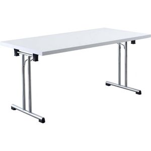 hjh OFFICE PRO Kalos 16 - Conferentietafel Wit / Chroom