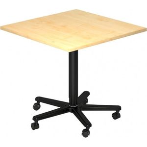 BISTRO 88Q D - Systeem conferentietafel Esdoorn 80 x 80 Zwart