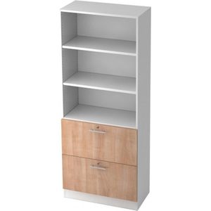 Wandkast | Wit/Walnoot | 80 x 42 x 200,4 cm | Signa G 7300 RE