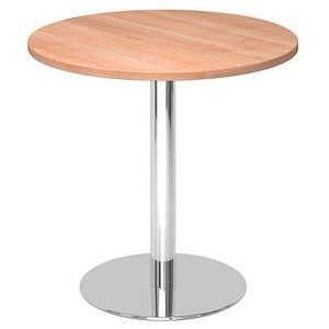hjh OFFICE PRO Bistro F80R C - Systeem conferentietafel Walnoot / Chroom