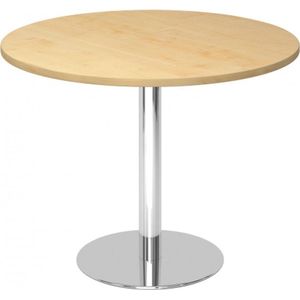 hjh OFFICE PRO Bistro F100R C - Systeem conferentietafel Esdoorn / Chroom