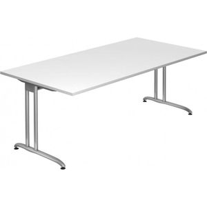 Bureau - Wit - Bela 2E S - Melamine-gecoate Spaanplaat