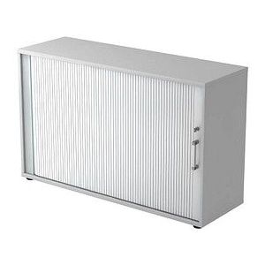 Roldeurkast - Grijs/Zilver - 120 x 40 x 74,8 cm - Beta 1732S
