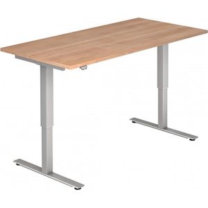 HAMMERBACHER elektrisch höhenverstellbarer Schreibtisch VXMST16/N/S nussbaum