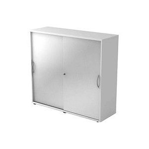 Roldeurkast - Wit/Zilver x 40 x cm - Beta 1753S