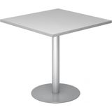 BISTRO F88Q S - Systeem conferentietafel Grijs 80 x 80 Zilver