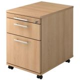 HAMMERBACHER Orbis Rollcontainer eiche 3 Auszüge 42,8 x 58,0 x 59,0 cm