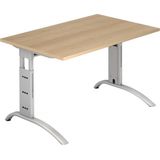 HAMMERBACHER höhenverstellbarer Schreibtisch VFS12/E/S eiche