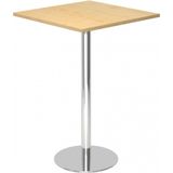 hjh OFFICE PRO Bistro H88Q C - Systeem conferentietafel Esdoorn / Chroom