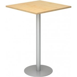 hjh OFFICE PRO Bistro H88Q S - Systeem conferentietafel Esdoorn / Zilver