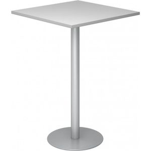 BISTRO H88Q S - Systeem conferentietafel Grijs 80 x 80 Zilver