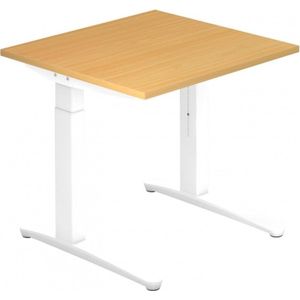 XTRA XB 8 WW | Bureau - Beuken 80 x 80 Tafelhoogte I In hoogte verstelbaar