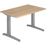 XTRA XB 12 SS | Bureau - 120x80 Eiken Tafelhoogte I In hoogte verstelbaar