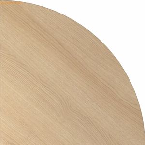 Verkettungsplatte Viertelkreis + Konsole 80x80cm Eiche Wei&#223;