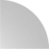 XBE91 S - Hoek rond 80 x 80 Grijs