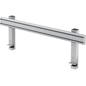 Orga-Schiene 120 cm mit Halterung silber
