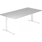 XTRA XB 2E WW | Bureau - Grijs 200 x 100 Tafelhoogte I In hoogte verstelbaar