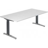 XTRA XB 2E GC | Bureau - Wit 200 x 100 Tafelhoogte I In hoogte verstelbaar