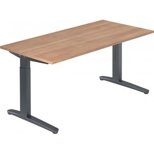 XTRA XB 16 GG | Bureau - 160 x 80 Walnoot Tafelhoogte I In hoogte verstelbaar