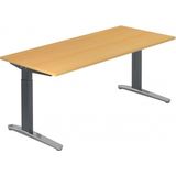 XTRA XB 19 GC | Bureau - Beuken 180 x 80 Tafelhoogte I In hoogte verstelbaar