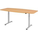 mcbuero.de Konferenztisch 220x103/83cm elektr. höhenverstellbar Tastsc