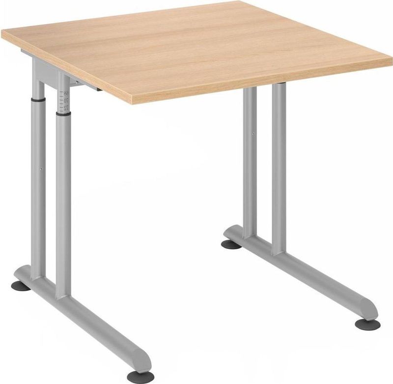 HAMMERBACHER höhenverstellbarer Schreibtisch VZS08/E/S eiche