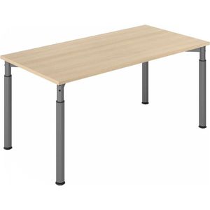 mcbuero.de Schreibtisch 160x80cm Eiche/Graphit