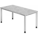 HILO 16 S | Bureau - 160 x 80 Tafelhoogte I In hoogte verstelbaar Beton