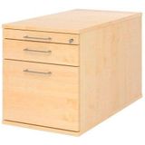 mcbuero.de Rollcontainer 80cm 1 Schub 1 Hängeregistratur Schloss Bügel