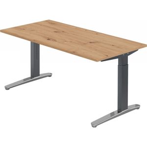 XTRA XB 16 GC | Bureau - 160 x 80 Tafelhoogte I In hoogte verstelbaar Knoestige Eiken