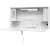 Muurbureau Mini-Office, h x b x d = 650 x 1200 x 260 mm, wit/wit