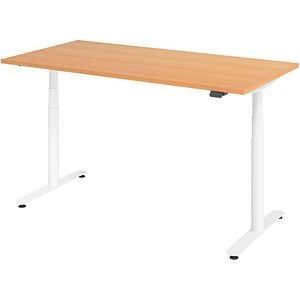XDLR 16 W | 160x80 | Bureau elektrisch in hoogte verstelbaar - Beuken 160 x 80 Tafelhoogte I Elektrisch in hoogte verstelbaar