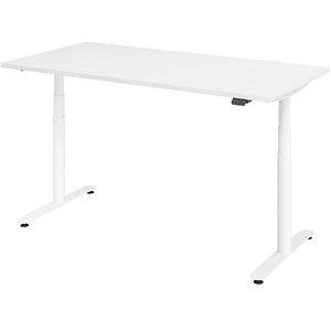 XDLR 16 W | 160x80 | Bureau elektrisch in hoogte verstelbaar - Wit 160 x 80 Tafelhoogte I Elektrisch in hoogte verstelbaar