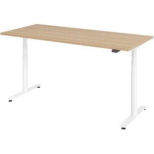 XDLR 19 W | 180x80 | Bureau elektrisch in hoogte verstelbaar. - 180 x 80 Eiken Tafelhoogte I Elektrisch in hoogte verstelbaar