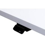 HAMMERBACHER XMST614 elektrisch höhenverstellbarer Schreibtisch grafit rechteckig, T-Fuß-Gestell silber 140,0 x 67,2 cm
