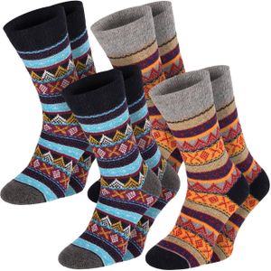 Chili Lifestyle Wollsocken COLOR super warm 4 Paar Schafwolle Winter