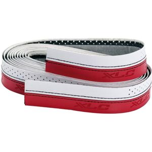 XLC - GR T04 - Stuurlint - Wit Rood - Kunststof Microvezel
