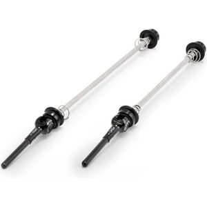 Quick Release Kit - Zwart - Snelsluiting - Voorwiel 9x100mm - Achter 9x130mm