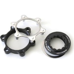 XLC Remschijf Adapter Centerlock -> 6-Gaats - Zwart/Zilver