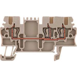 Weidmuller metłączka szynowa 3-bedraad 1,5mm2 beige (1775530000)