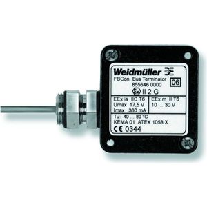 Weidmüller Fbcon Bus Terminator zonder Erda, Elektronica benodigdheden + Behuizing, Zwart